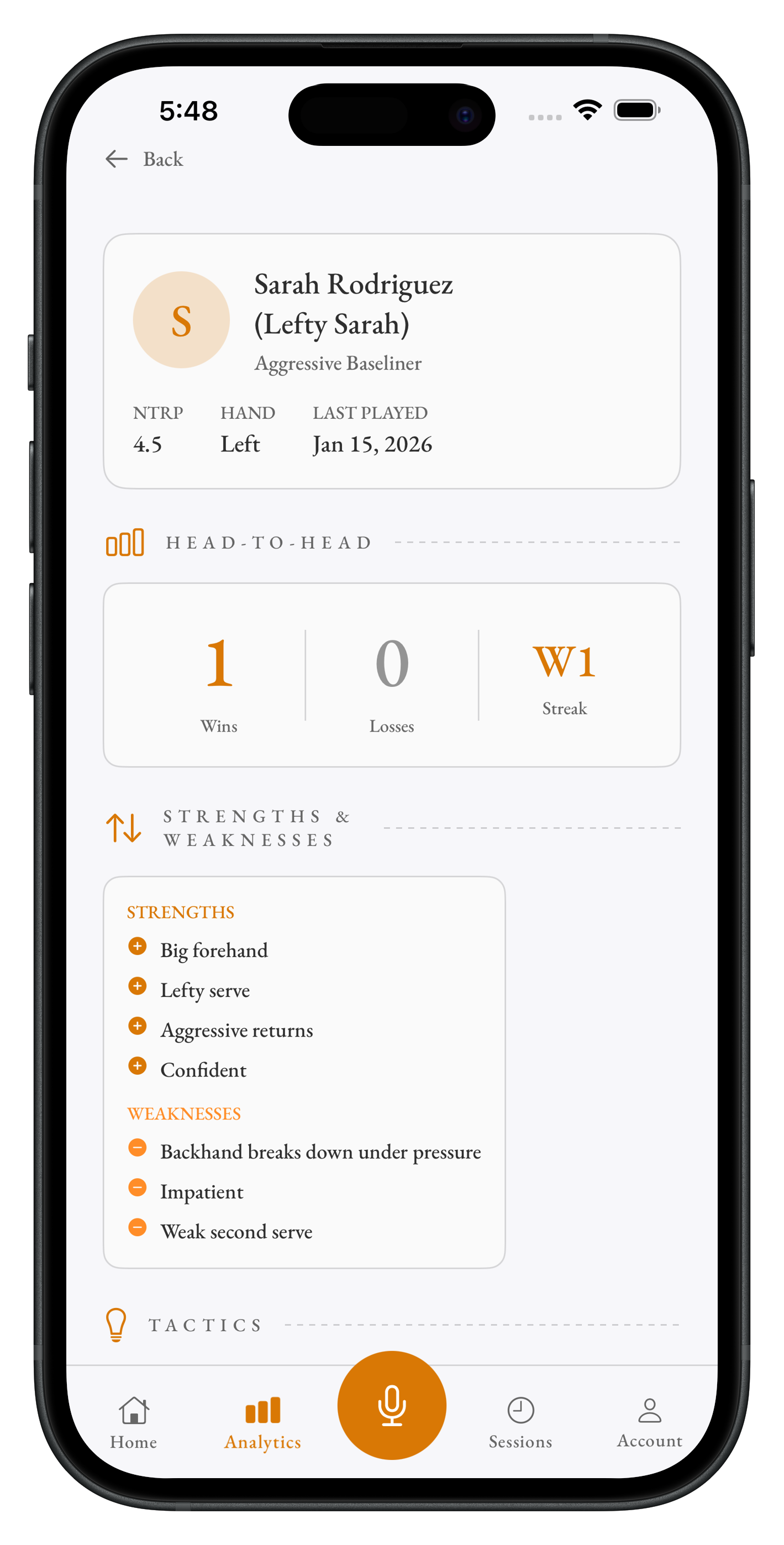 CourtOracle Opponent Intelligence